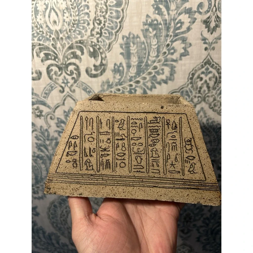 Rare‎ Ancient Egyptian Antiquities Unique Stone Box Pharaonic Egyptian BC Decor